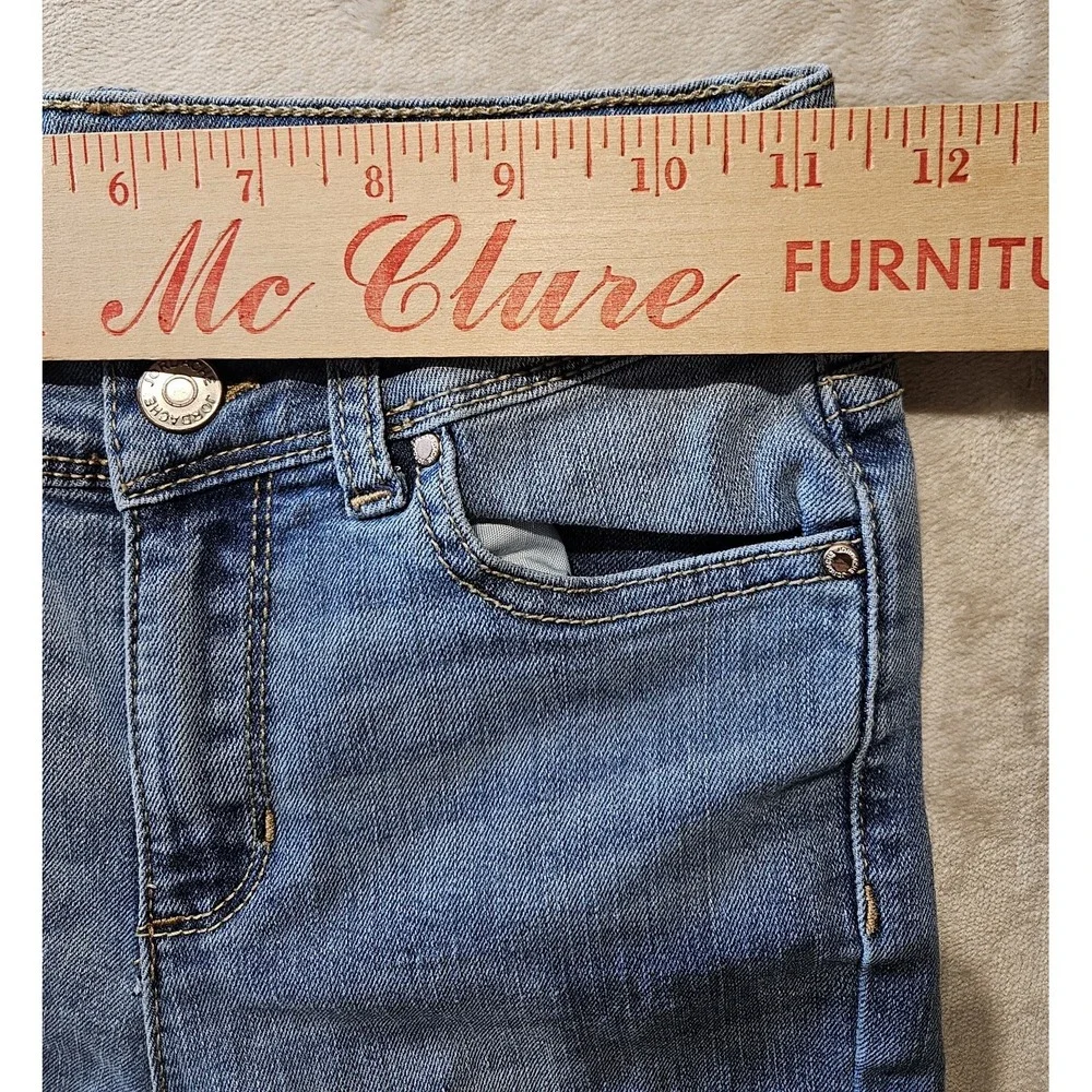 Jordache Girls Size 10 Bootcut Jeans Light Wash Stretch Denim‎ Adjustable Waist